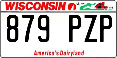 WI license plate 879PZP
