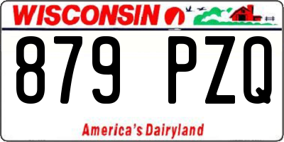 WI license plate 879PZQ