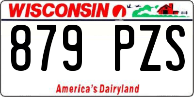 WI license plate 879PZS