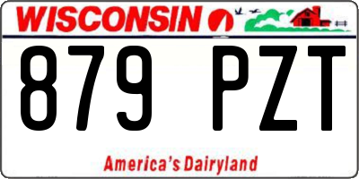 WI license plate 879PZT
