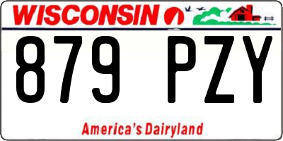 WI license plate 879PZY