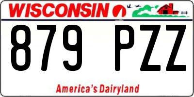 WI license plate 879PZZ