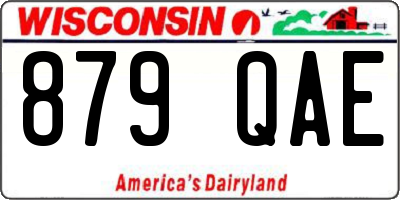 WI license plate 879QAE