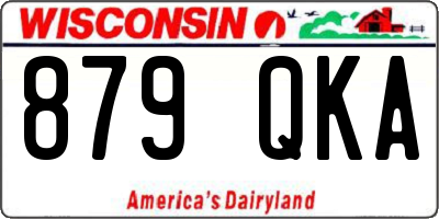 WI license plate 879QKA
