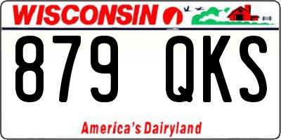 WI license plate 879QKS