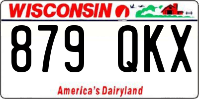 WI license plate 879QKX