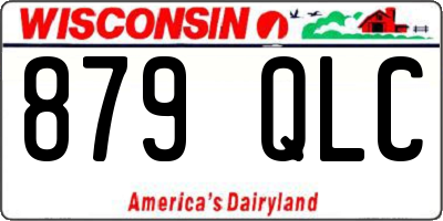 WI license plate 879QLC