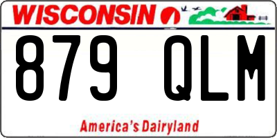 WI license plate 879QLM