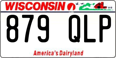WI license plate 879QLP