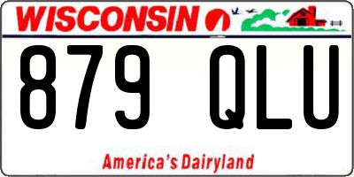 WI license plate 879QLU
