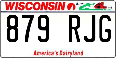 WI license plate 879RJG