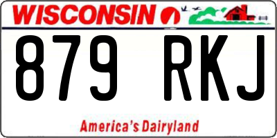 WI license plate 879RKJ