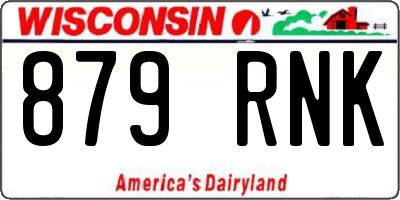WI license plate 879RNK