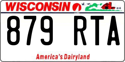 WI license plate 879RTA