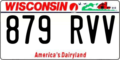 WI license plate 879RVV