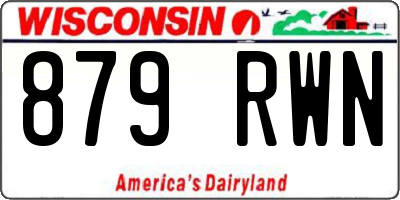 WI license plate 879RWN