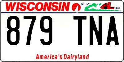 WI license plate 879TNA