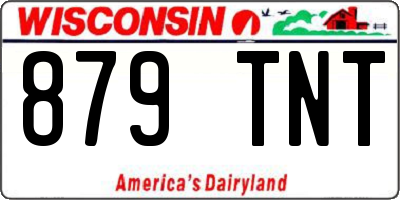 WI license plate 879TNT