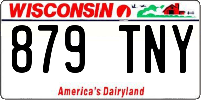 WI license plate 879TNY