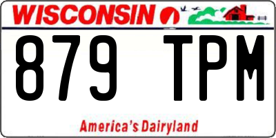 WI license plate 879TPM