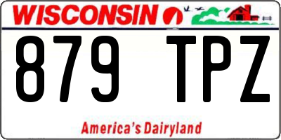 WI license plate 879TPZ