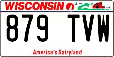 WI license plate 879TVW