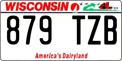WI license plate 879TZB
