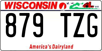 WI license plate 879TZG