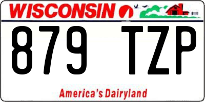 WI license plate 879TZP