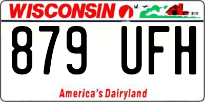 WI license plate 879UFH