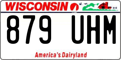 WI license plate 879UHM