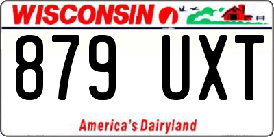 WI license plate 879UXT