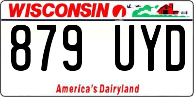 WI license plate 879UYD