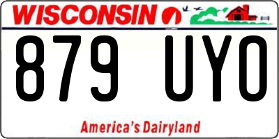 WI license plate 879UYO