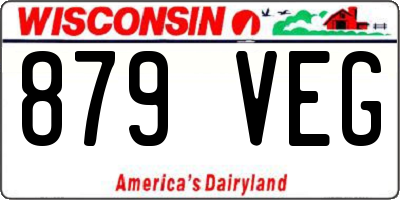 WI license plate 879VEG