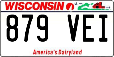 WI license plate 879VEI