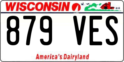 WI license plate 879VES