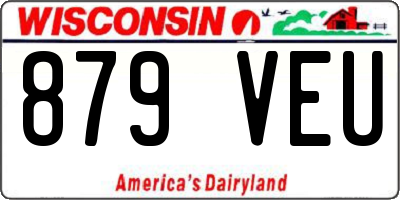 WI license plate 879VEU