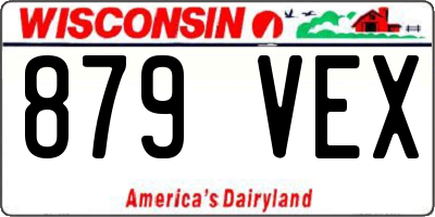 WI license plate 879VEX