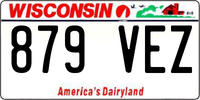 WI license plate 879VEZ