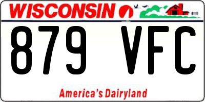 WI license plate 879VFC