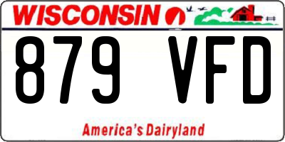 WI license plate 879VFD