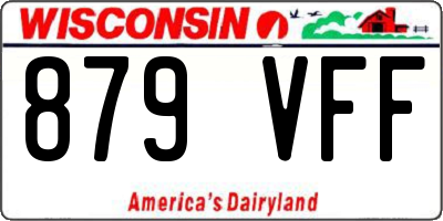 WI license plate 879VFF