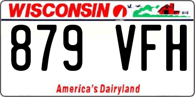 WI license plate 879VFH
