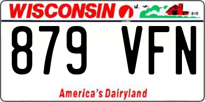 WI license plate 879VFN