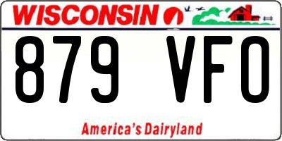 WI license plate 879VFO