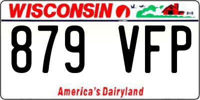 WI license plate 879VFP