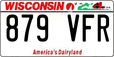 WI license plate 879VFR