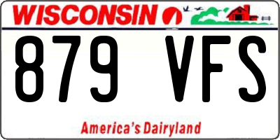 WI license plate 879VFS