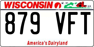 WI license plate 879VFT